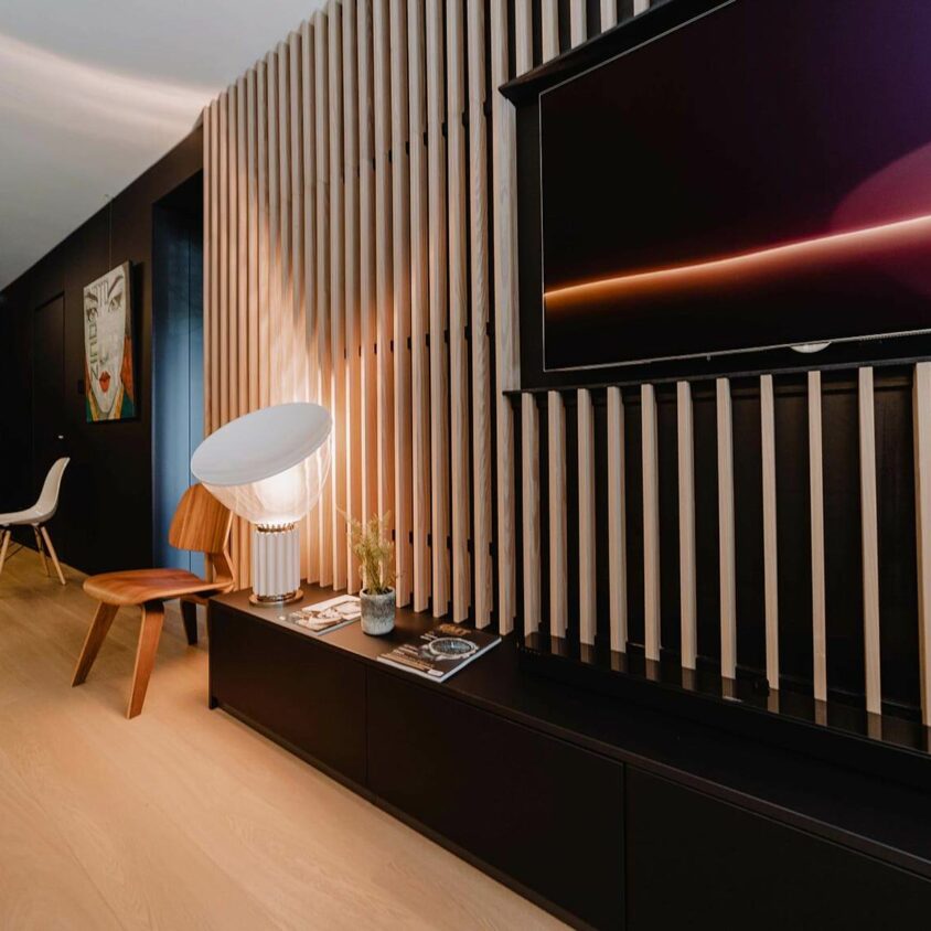 aménagement global d'appartement avec salon