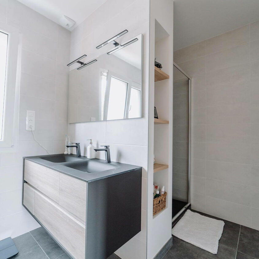 Aménagement de salle de bain dans une maison à Genève