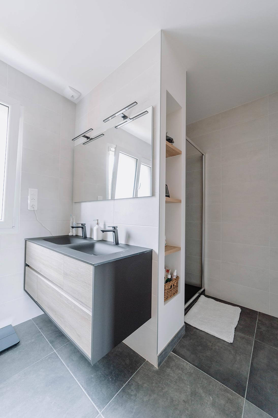 Aménagement de salle de bain dans une maison à Genève