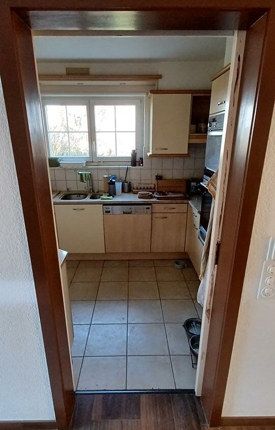 Rénovation de cuisine à Les Cullayes près de Lausanne, photo avant projet