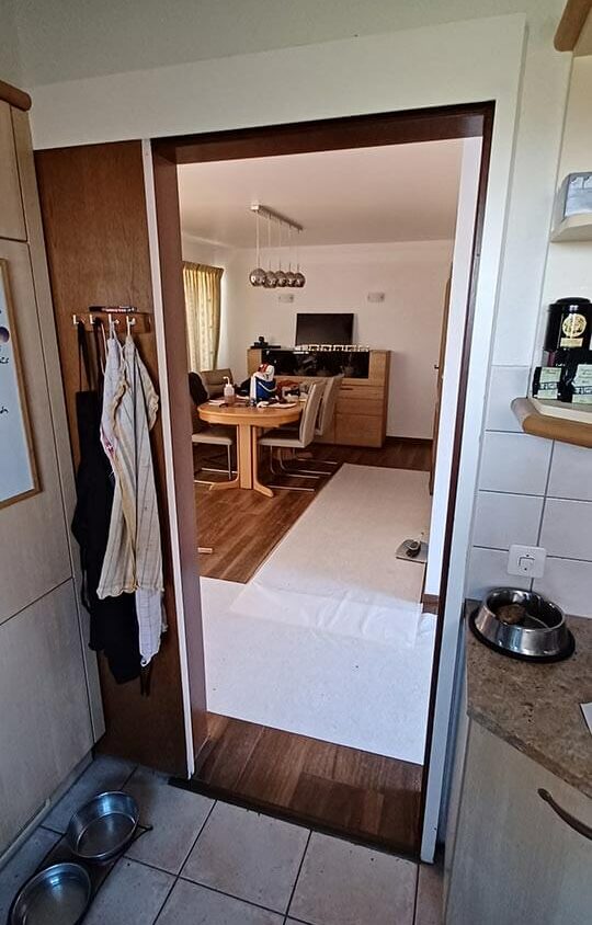 Rénovation de cuisine à Les Cullayes près de Lausanne, photo avant projet