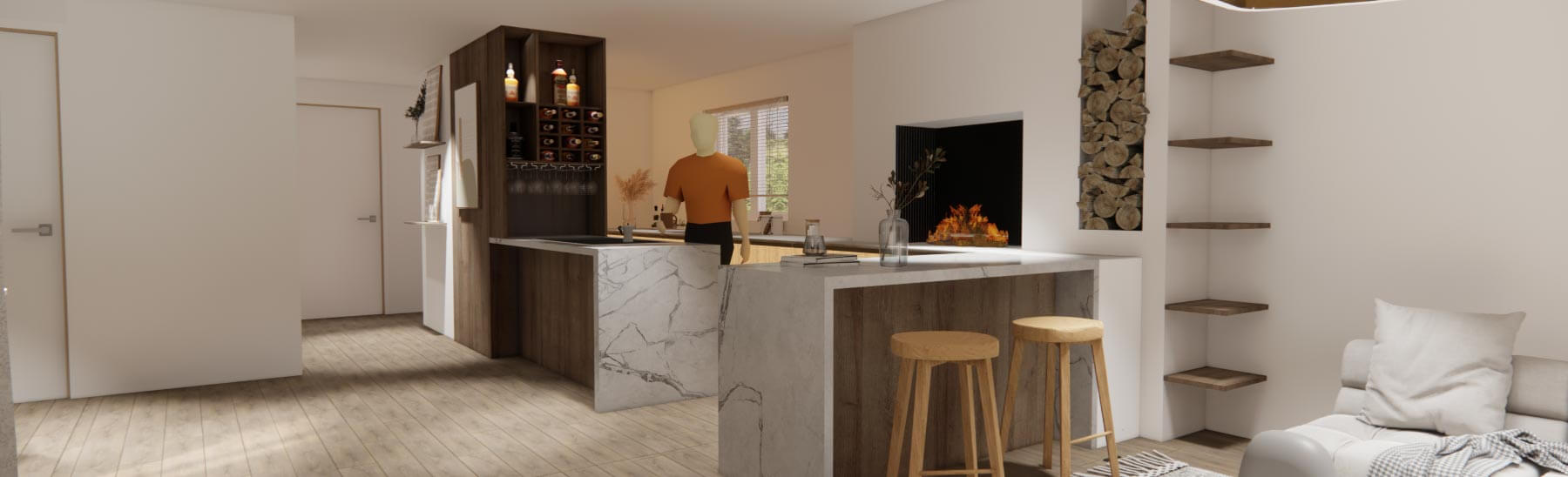 Rénovation de cuisine Avant-Après à Les Cullayes près de Lausanne