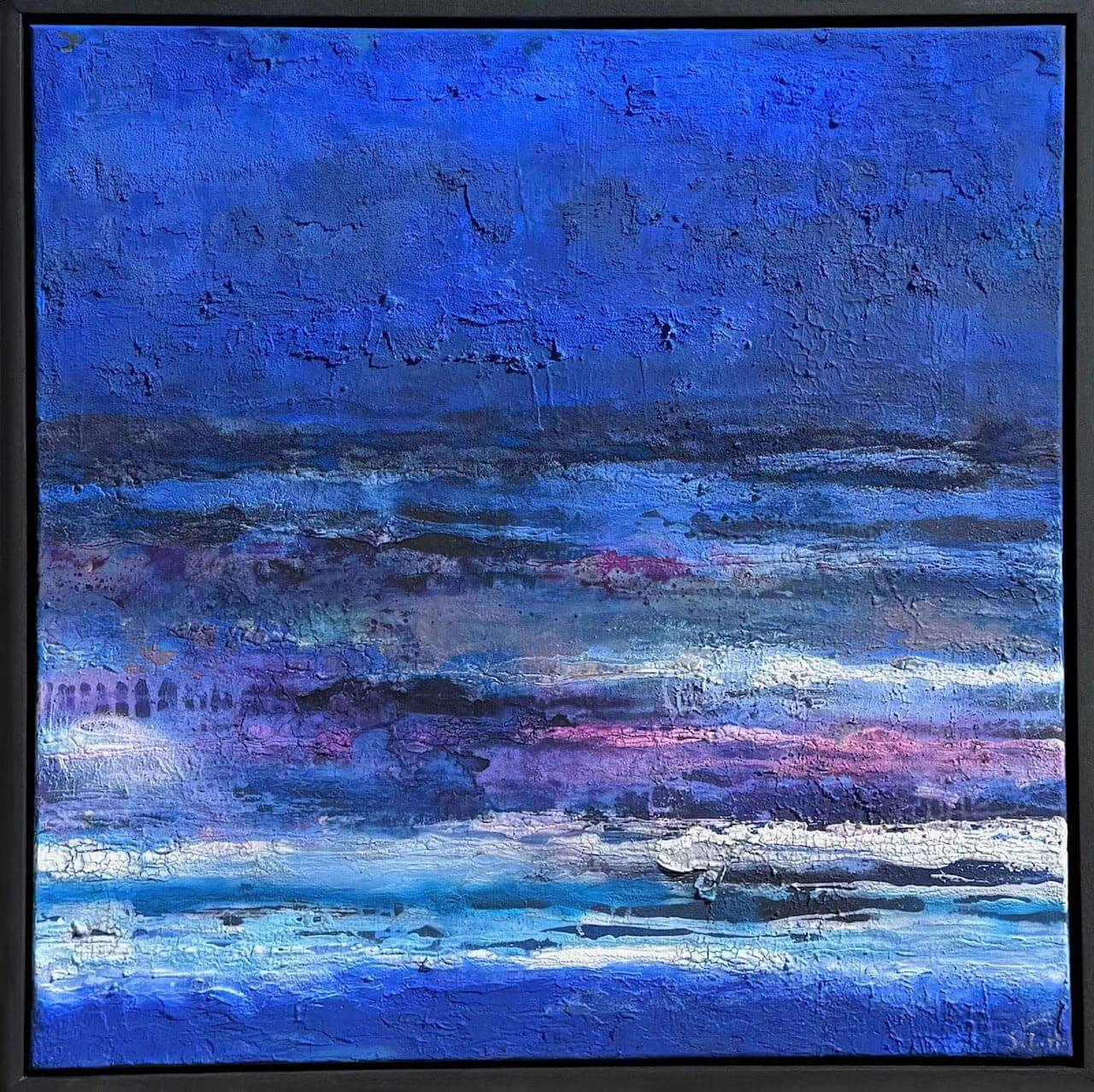 Peinture de Sabine L. Haanaes exposition chez BeHome Lausanne