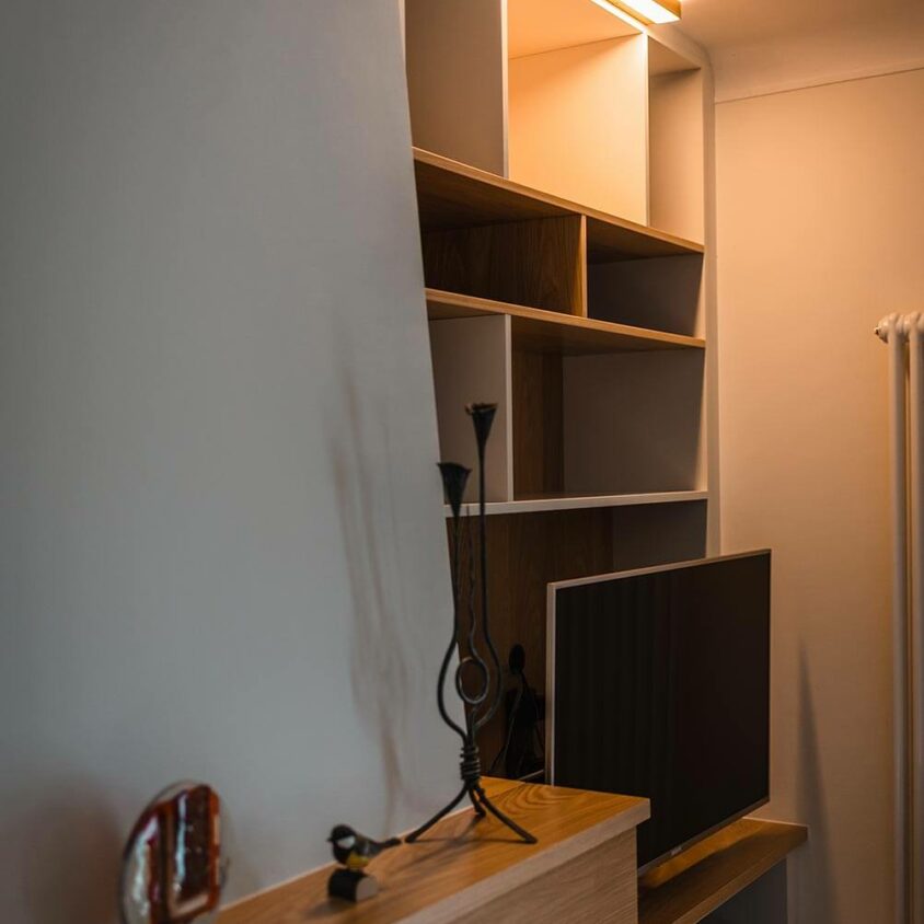 Rénovation d'un salon avec cheminée à Luxembourg