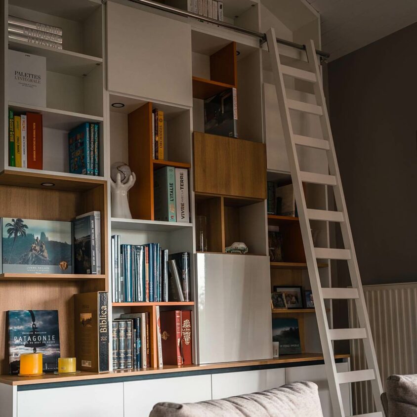 Bibliothèque sur mesure à Hostert près Luxembourg