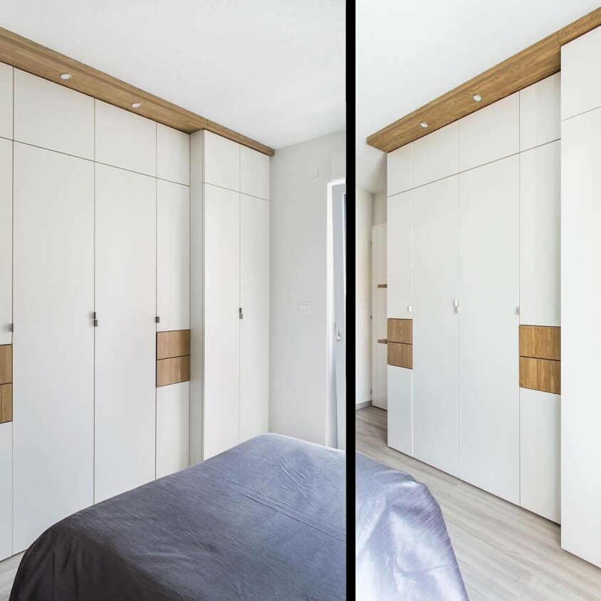 Aménagement de chambre sur mesure avec tête de lit à Nyon