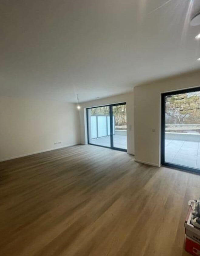 Photo avant aménagement intérieur d'un appartement neuf à Hesperange