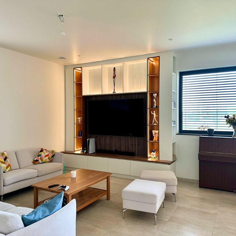 idee meuble tv sur mesure toute hauteur geneve - meubles sur mesure