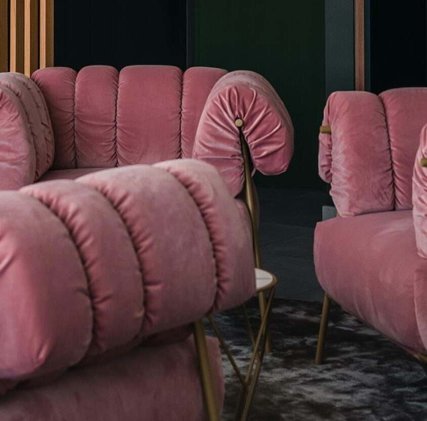 Aménagement intérieur de salon à Hespérange au Luxembourg - fauteuils Bonaldo