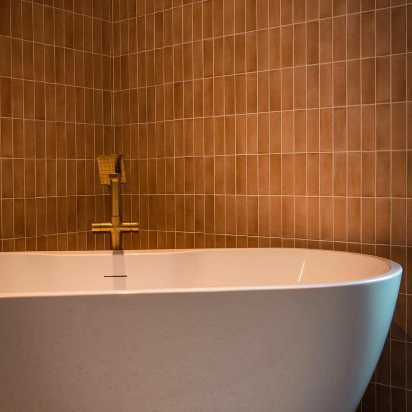 Aménagement de salle de bain à Lenningen vue baignoire