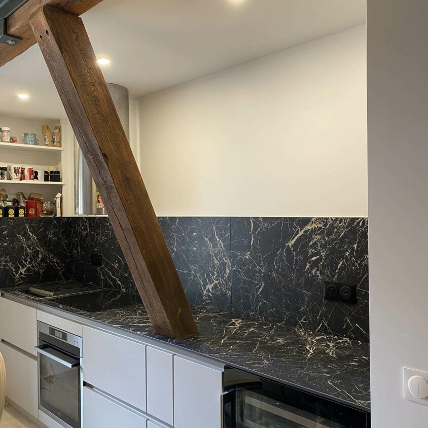 Rénovation d'un appartement ancien à Bruxelles avec cuisine sur mesure
