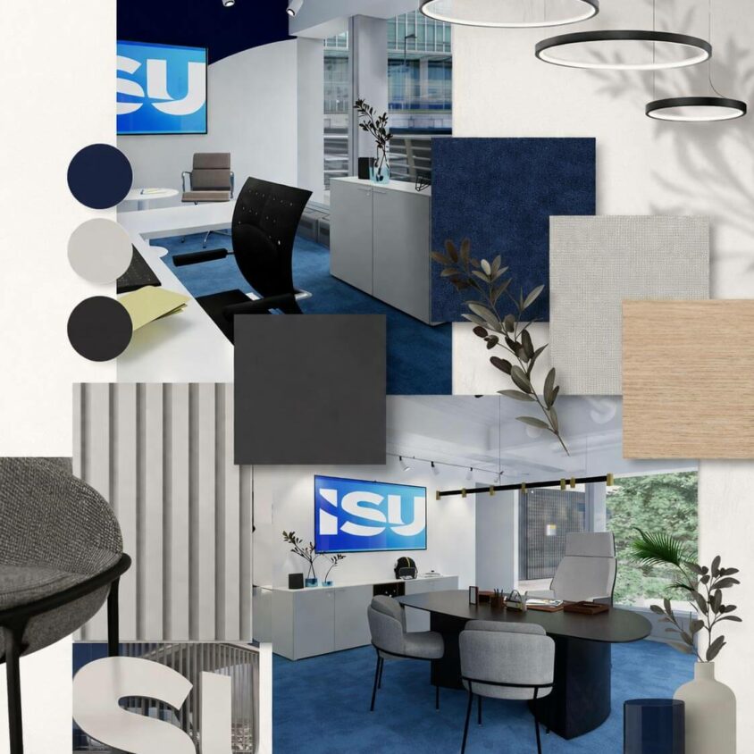 Moodboard Aménagement de bureaux d'entreprise à Lausanne