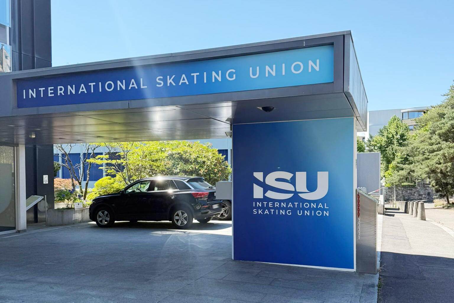 Façade extérieur des nouveaux bureaux d'ISU à Lausanne