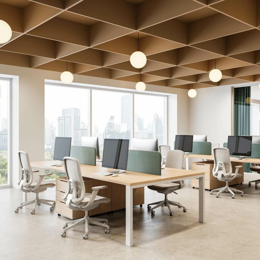 Le bien-être dans l'entreprise grâce à l'aménagement de bureaux pros et la qualité des matériaux
