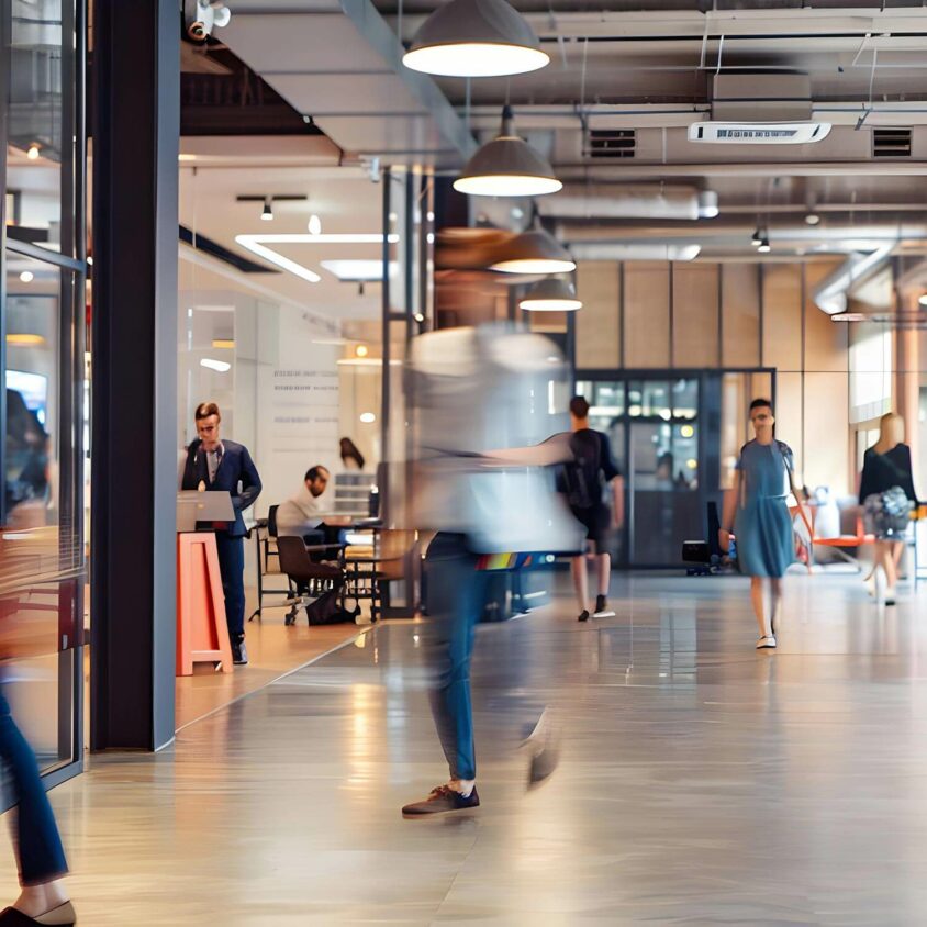 Le bien-être dans l'entreprise grâce à l'aménagement de bureaux pros et la gestion des flux